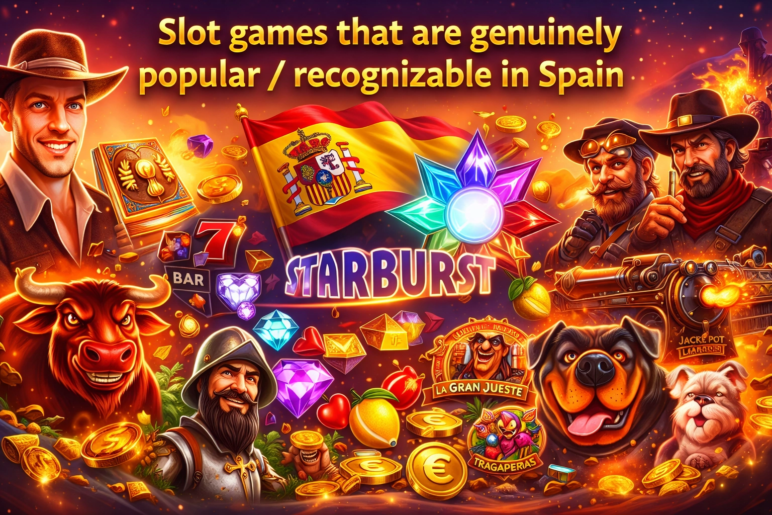 Slot games that are genuinely popular / recognizable in Spain