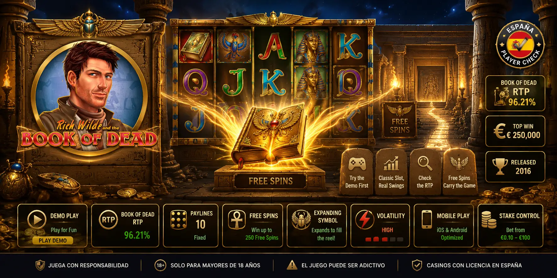 Book of Dead Slot Review Spain: Demo, RTP and Why This Slot Still Works