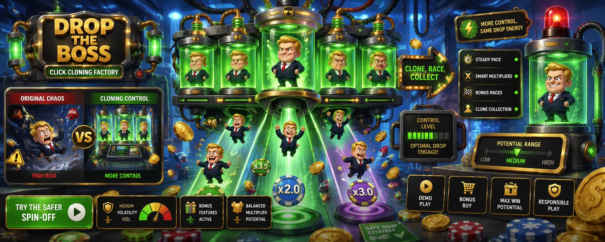 Drop the Boss: Click Cloning Factory Is the More Controlled Spin-Off